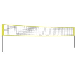 Siatka do gry w siatkówkę, żółto-czarna, 823x244 cm, tkanina PE