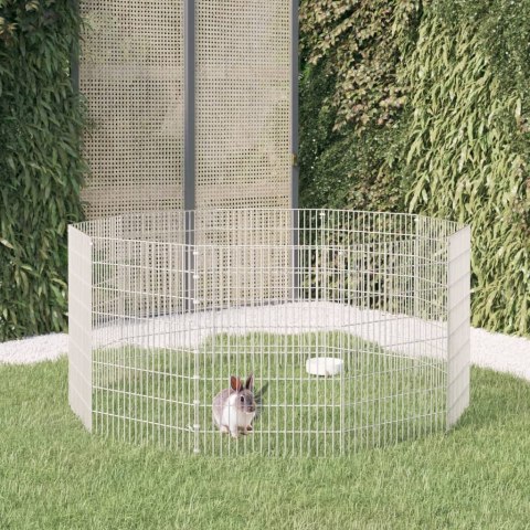 10-panelowa klatka dla królika, 54x80 cm, galwanizowane żelazo