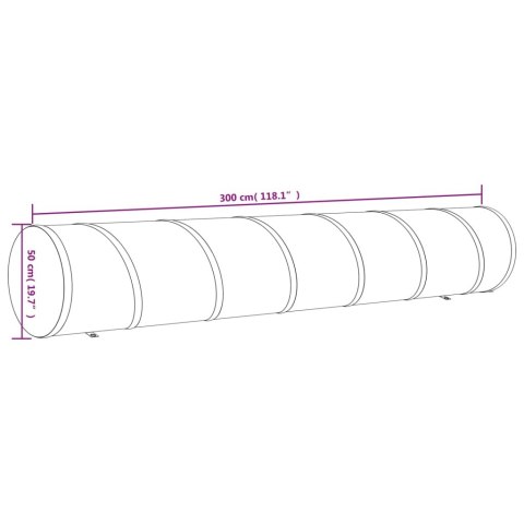 Tunel dla psa, niebieski, Ø 50x300 cm, poliester