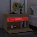 Szafka pod TV z oświetleniem LED, dąb sonoma, 60x35x40 cm