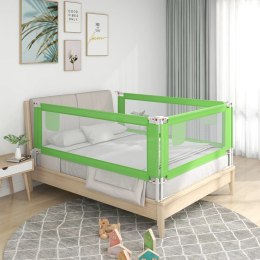 Barierka do łóżeczka dziecięcego, zielona, 90x25 cm, tkanina