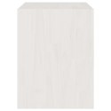 Szafka nocna, biała, 40x30,5x40 cm, drewno sosnowe