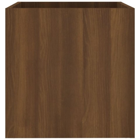 Donica, brązowy dąb, 40x40x40 cm, materiał drewnopochodny