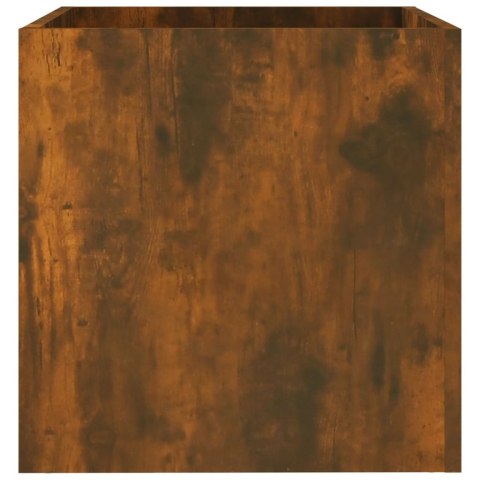 Donica, przydymiony dąb, 40x40x40 cm, materiał drewnopochodny