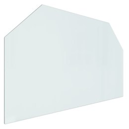 Panel kominkowy, szklany, sześciokątny, 100x60 cm