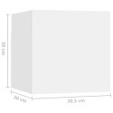 Szafka nocna, biała, 30,5x30x30 cm, płyta wiórowa
