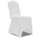 Elastyczne pokrowce na krzesła, białe, 100 szt.