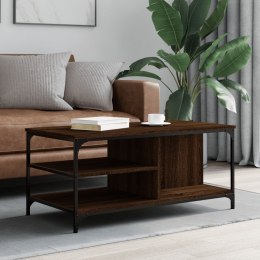 Stolik kawowy, brązowy dąb100x50x45 cm, materiał drewnopochodny