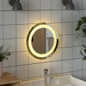 Lustro łazienkowe z LED, okrągłe, 30 cm