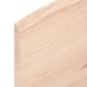 Półka, 100x50x2 cm, surowe lite drewno dębowe