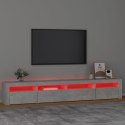 Szafka pod TV z oświetleniem LED, szarość betonu, 240x35x40 cm