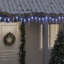 Lampki świąteczne sople, 40 szt., zimne, białe światło, akryl