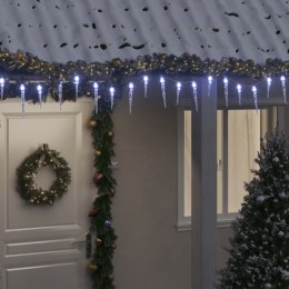 Lampki świąteczne w kształcie sopli, 200 LED, zimna biel, 20 m