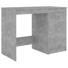 Biurko, szarość betonu, 100x50x76 cm, materiał drewnopochodny