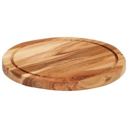 Deska do krojenia, Ø30x2,5 cm, lite drewno akacjowe