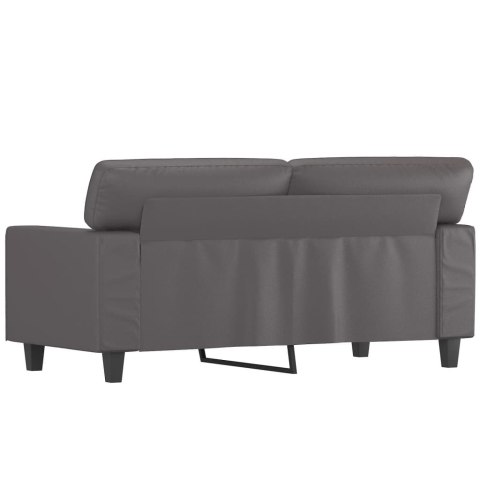 2-osobowa sofa, szary, 120 cm, sztuczna skóra