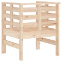 Krzesła ogrodowe, 2 szt., 61,5x53x71 cm, lite drewno sosnowe