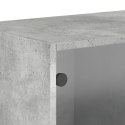 Szafka wisząca, szklane drzwi, szarość betonu, 68,5x37x35 cm