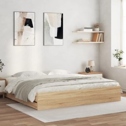 Rama łóżka z szufladami, dąb sonoma, 160x200 cm