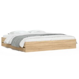 Rama łóżka z szufladami, dąb sonoma, 160x200 cm