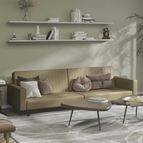 2-osobowa sofa, cappuccino, sztuczna skóra