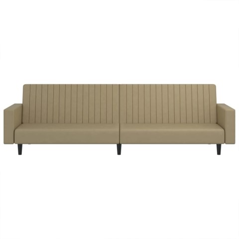 2-osobowa sofa, cappuccino, sztuczna skóra