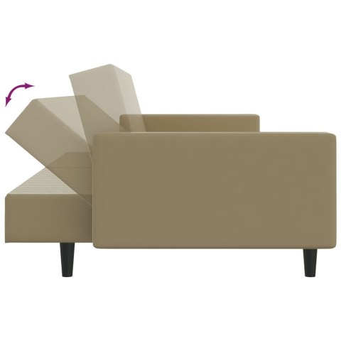 2-osobowa sofa, cappuccino, sztuczna skóra