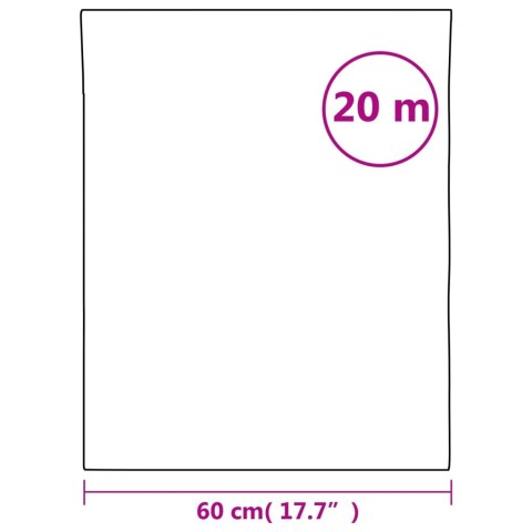 Folia okienna, matowa, przezroczysta, 60x2000 cm, PVC