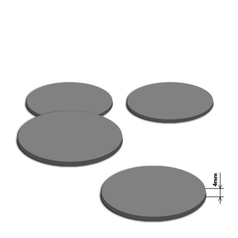 Zestaw podkładek na stół okrągłych 4DG (wersja pogrubiona) - VINYL