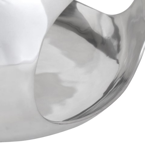 Stolik do kawy z aluminium, 50x50x30 cm, srebrny