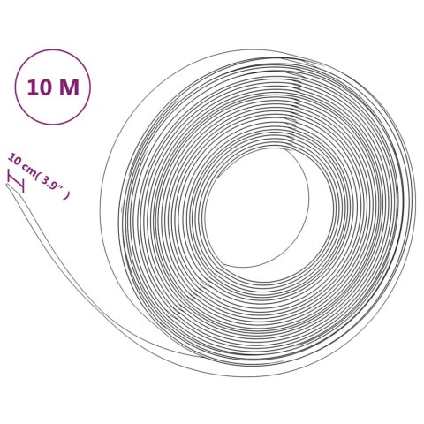 Obrzeże ogrodowe, czarne, 10 m, 10 cm, polietylen