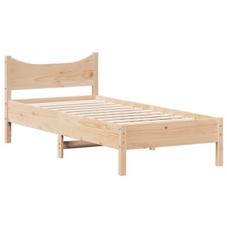 Rama łóżka, 90 x 200 cm, lite drewno sosnowe