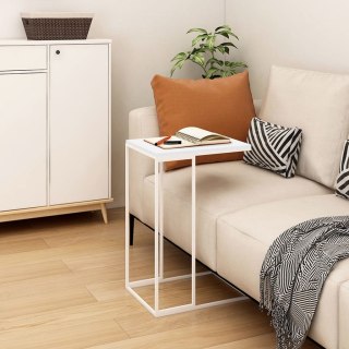 Stolik boczny, biały, 40x30x59 cm, materiał drewnopochodny
