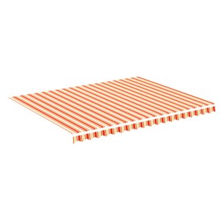 Zapasowa tkanina na markizę, żółto-pomarańczowa, 4,5x3,5 m