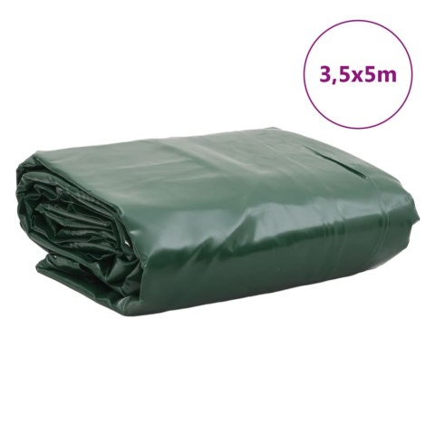 Plandeka, zielona, 3,5x5 m, 600 g/m²