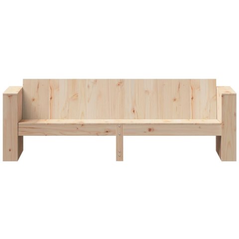 Ogrodowa sofa 3-osobowa, 189x60x62 cm, lite drewno sosnowe