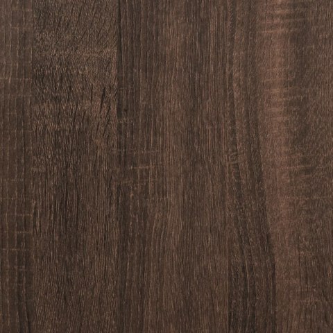 Regał, brązowy dąb 79x30x180 cm materiał drewnopochodny i metal