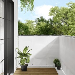 Parawan balkonowy, biały, 120x1000 cm, 100% poliester Oxford