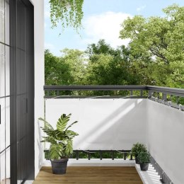 Parawan balkonowy, biały, 75x700 cm, 100% poliester Oxford