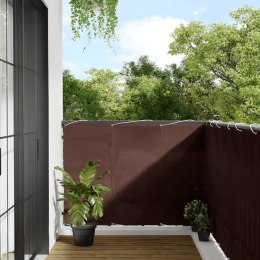 Parawan balkonowy, brązowy, 120x1000 cm, 100% poliester Oxford