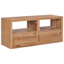 Szafka pod TV, 90x30x40 cm, lite drewno tekowe