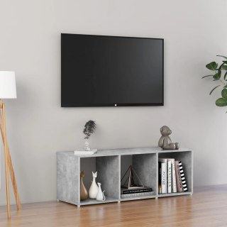 Szafka pod TV, szarość betonu, 107x35x37 cm, płyta wiórowa