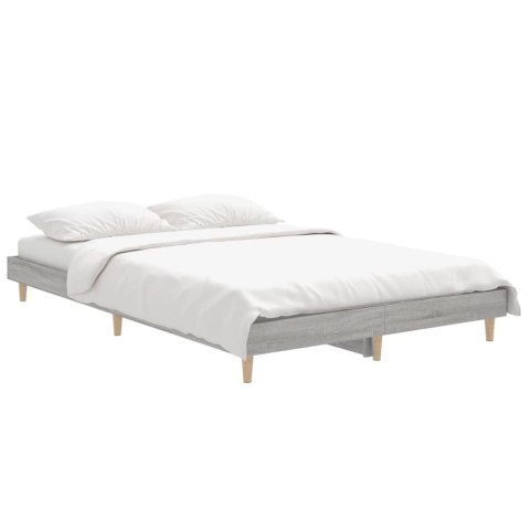 Rama łóżka, szary dąb sonoma, 120x190cm materiał drewnopochodny