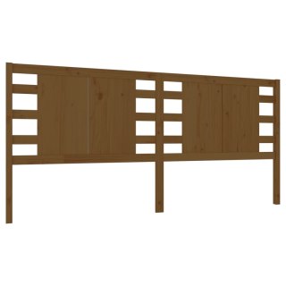 Wezgłowie łóżka, miodowy brąz 166x4x100 cm, lite drewno sosnowe