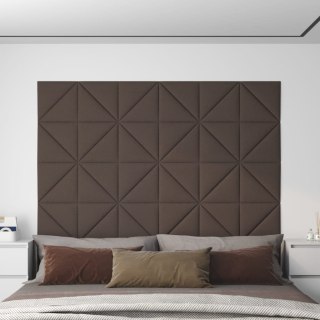 Panele ścienne, 12 szt, kolor taupe, 30x30 cm, tkanina, 0,54 m²