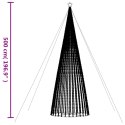 Stożkowa choinka z lampek, 1544 zimnych białych LED, 500 cm