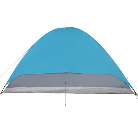 Namiot kempingowy, 6-os., niebieski, 348x340x190 cm, tafta 190T