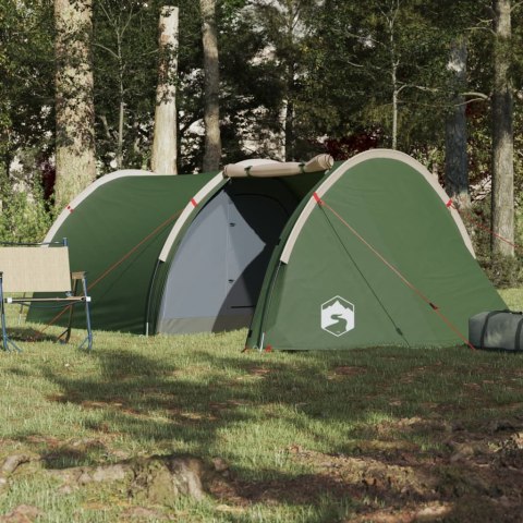 Namiot kempingowy, 4-os., zielony, 405x170x106 cm, tafta 185T