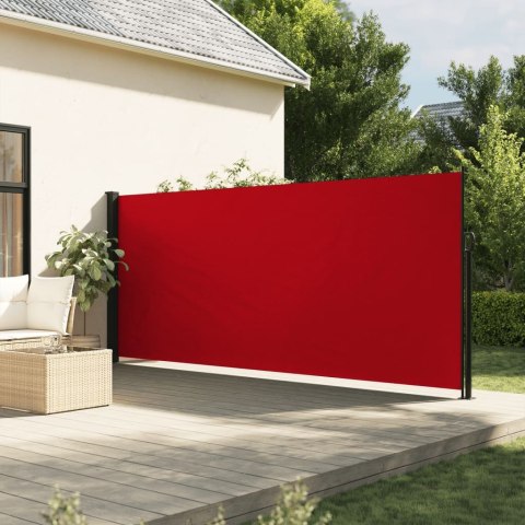 Zwijana markiza boczna, czerwona, 160 x 500 cm