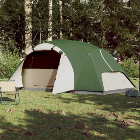 Namiot kempingowy, 8-os., zielony, 360x430x195 cm, tafta 190T